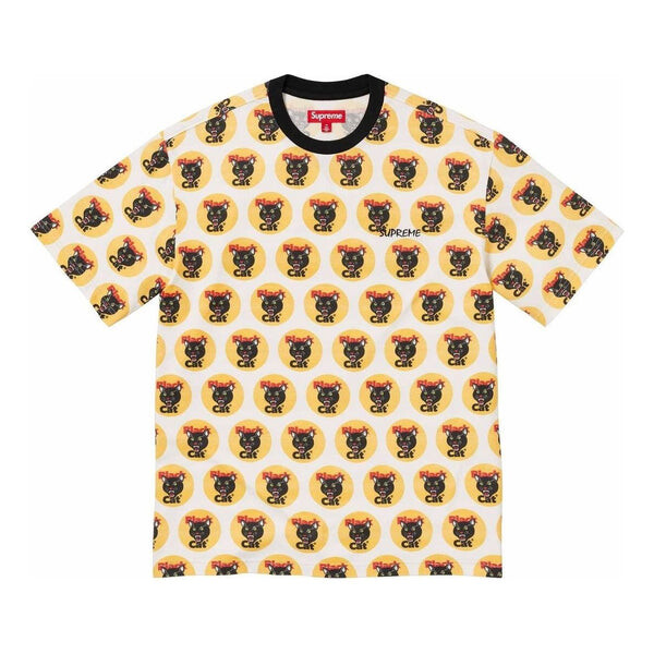 

Футболка black cat t-shirt 'yellow black' Supreme, желтый