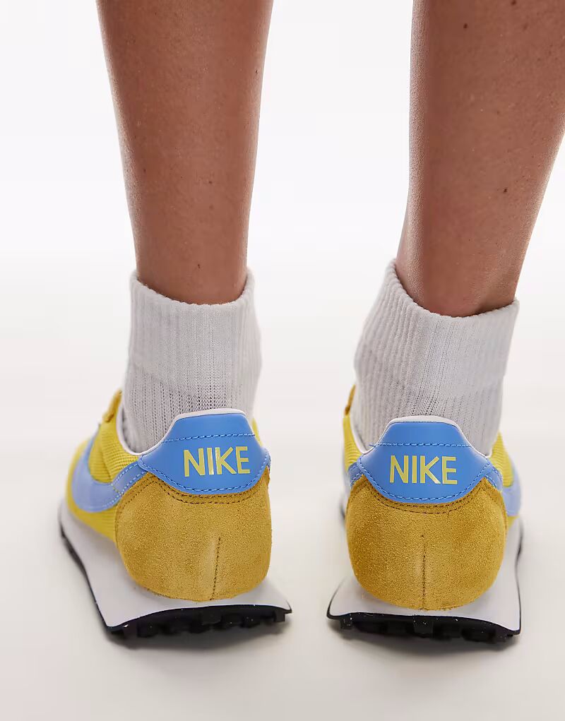 Кроссовки Nike LD-1000 желтого и синего цветов — фото 3
