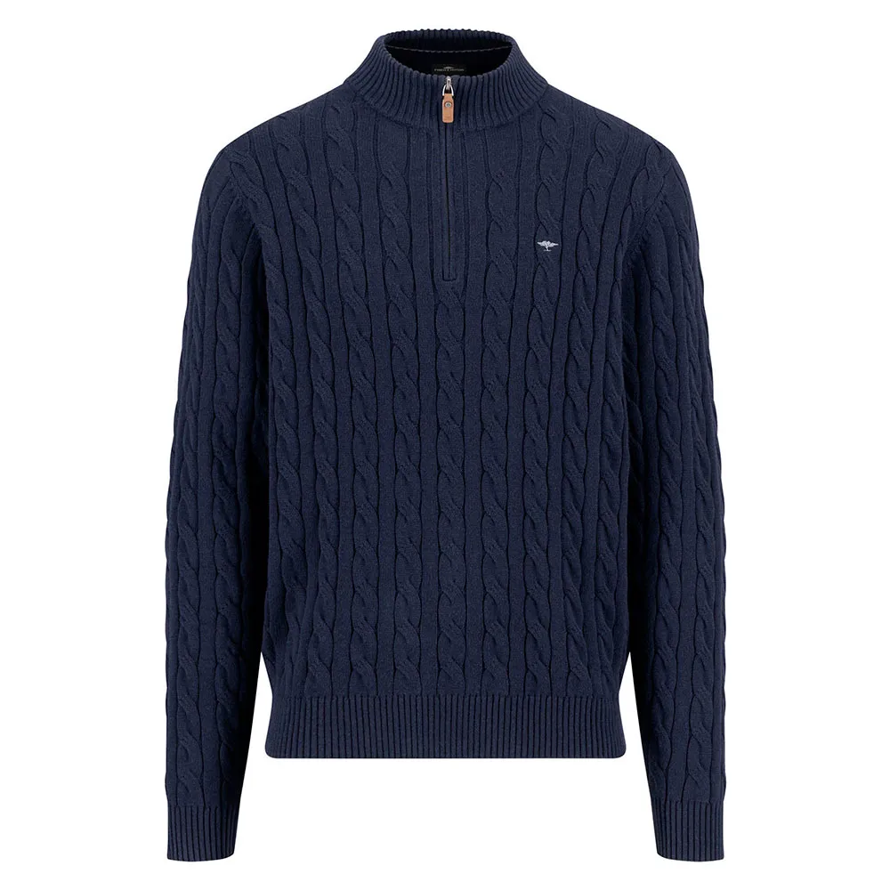 

Свитер Fynch Hatton 1509207 half zip, синий