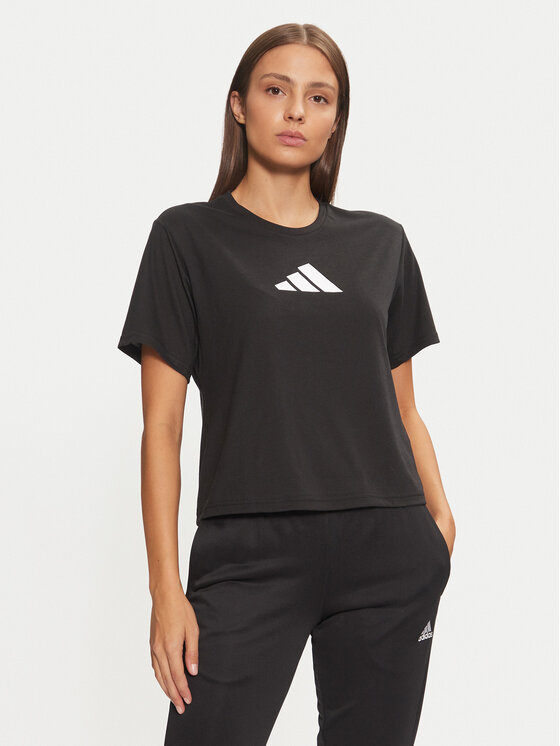 

Техническая футболка regular fit Train Essentials Big Logo JG8614 Adidas, черный