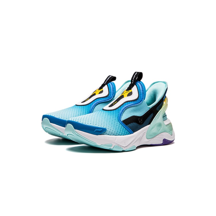 Li-Ning YOUNG тканевые нескользящие низкие кроссовки для детей Lifestyle Shoes Blue Kids' — фото 4