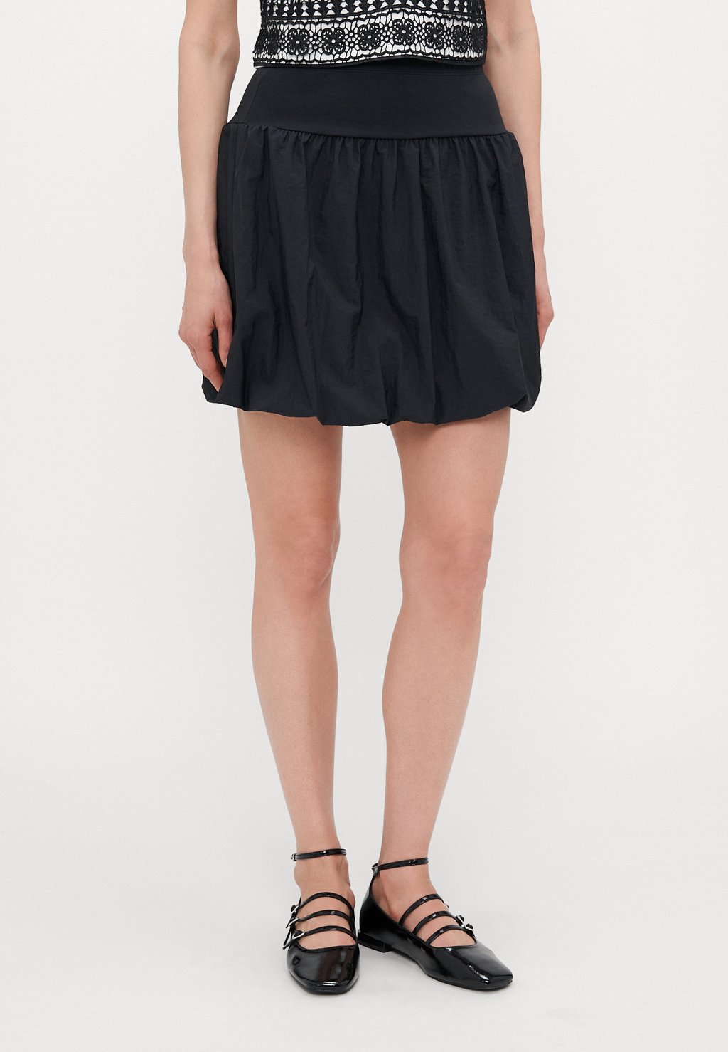 

Мини-юбка ONLLIA MIX SKIRT - Puffball skirt ONLY Tall, черный