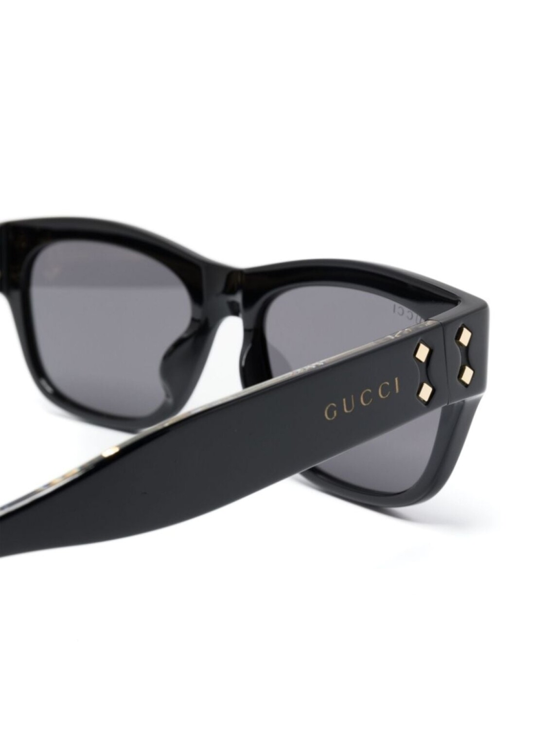 

Gucci Eyewear солнцезащитные очки в квадратной оправе, черный