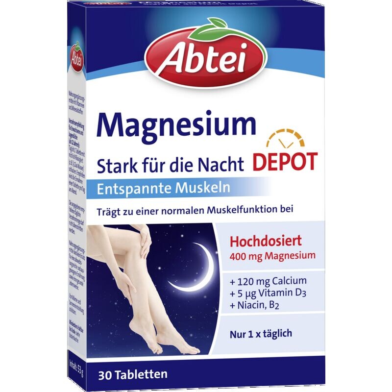 

Магний 400 сильный на ночь таблетки Abtei, 52 g
