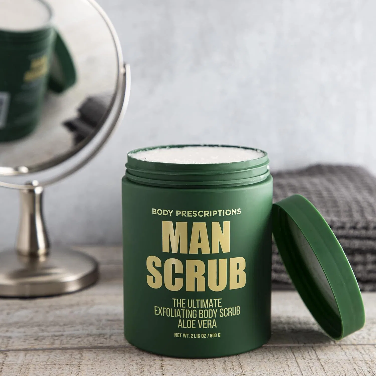Скраб для тела мужской Body Prescriptions Ultimate Exfoliating Body Scrub, 2 шт по 21 унции, алоэ вера — фото 4