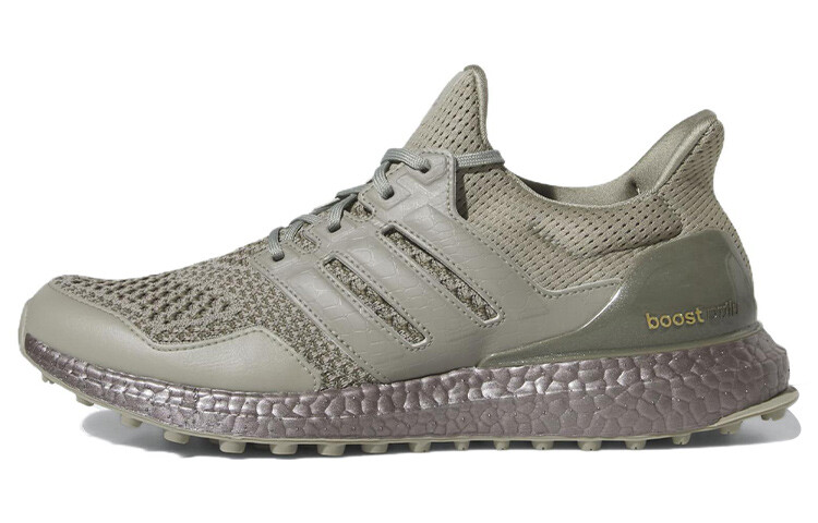 

Ultra Boost Spikeless Golf Silver Pebble Olive Strata Adidas