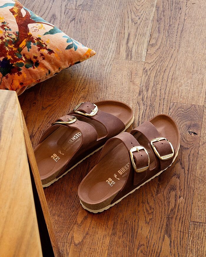 Женские шлепанцы Arizona с большой пряжкой Birkenstock — фото 3
