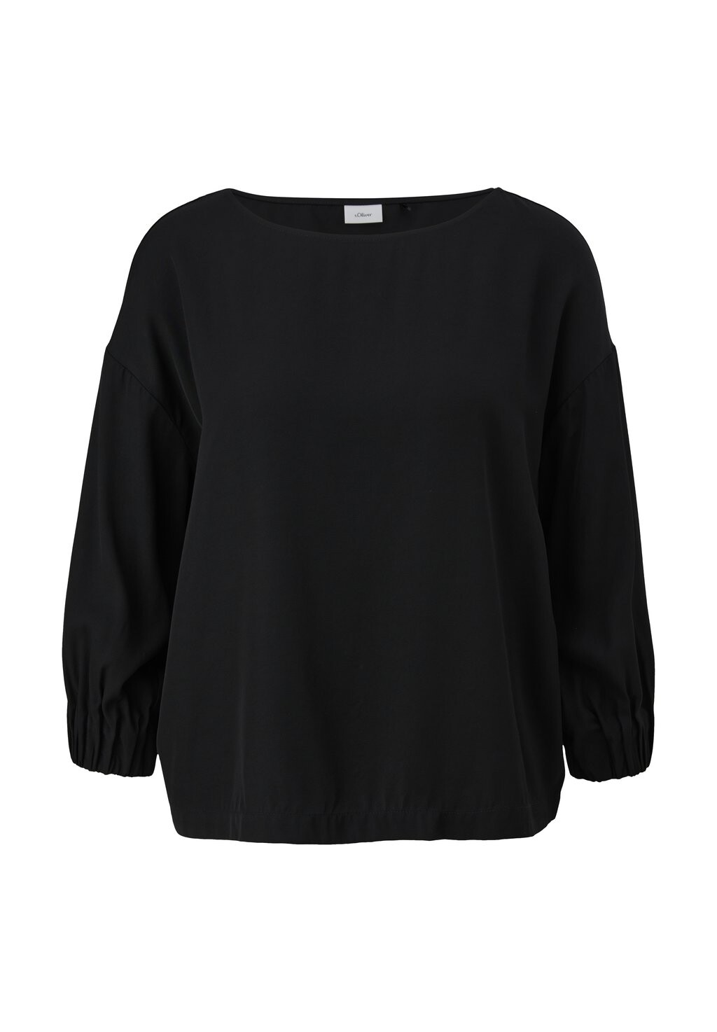 

Блузка LOCKER GESCHNITTENE MIT 3/4-ARM s.Oliver BLACK LABEL, цвет schwarz