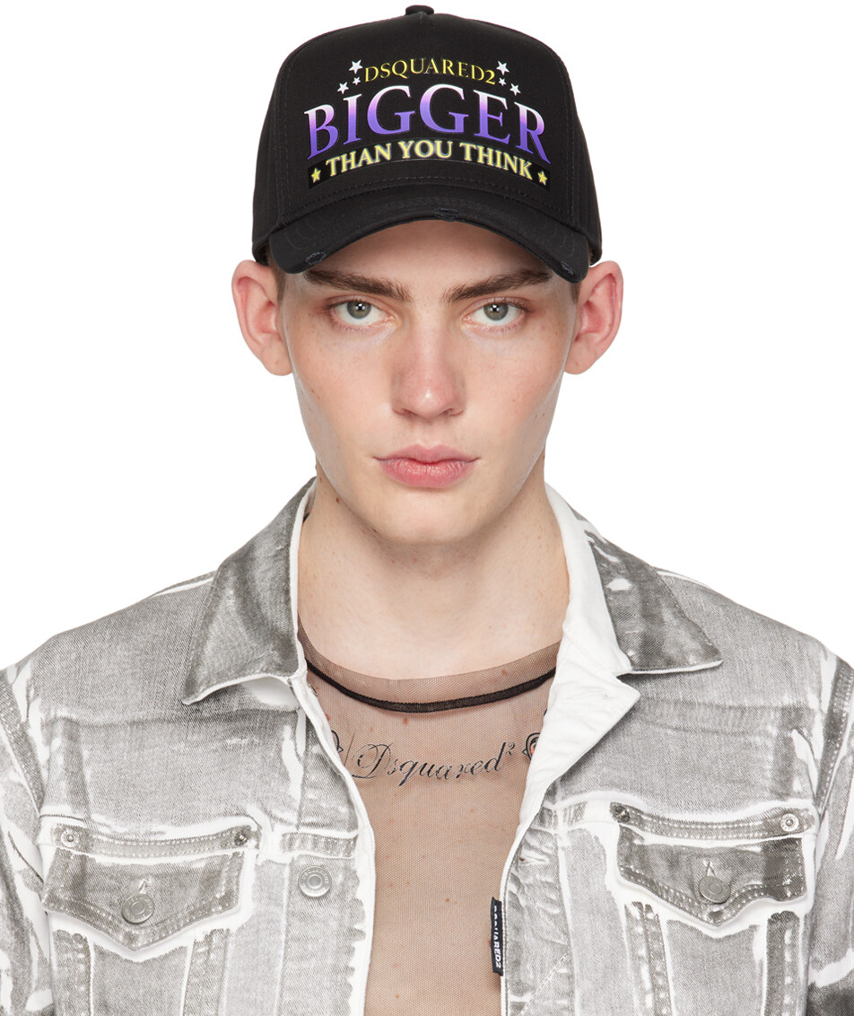 

Черная бейсболка Rocco Dsquared2, цвет Black