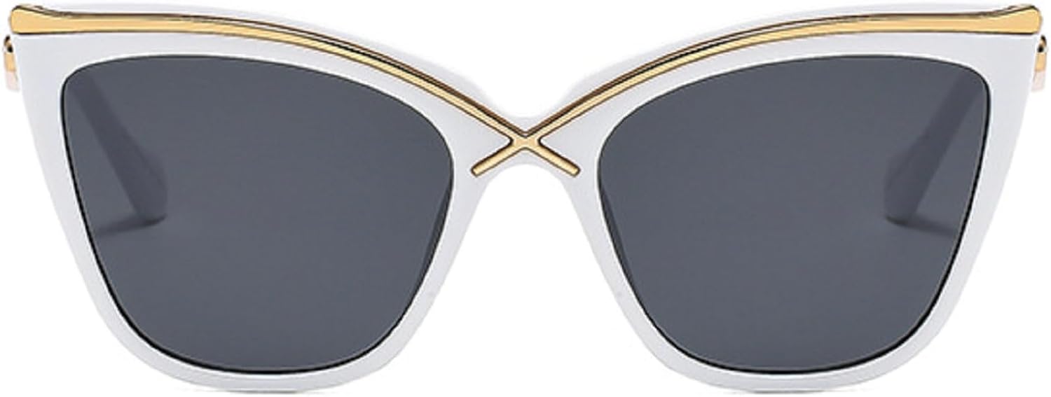 

Ретро-солнцезащитные очки «кошачий глаз» большого размера для женщин, в стиле Y2K, с градиентным переходом цвета, металлическая оправа, модные солнцезащитные очки UV400 N45 mincl, C3