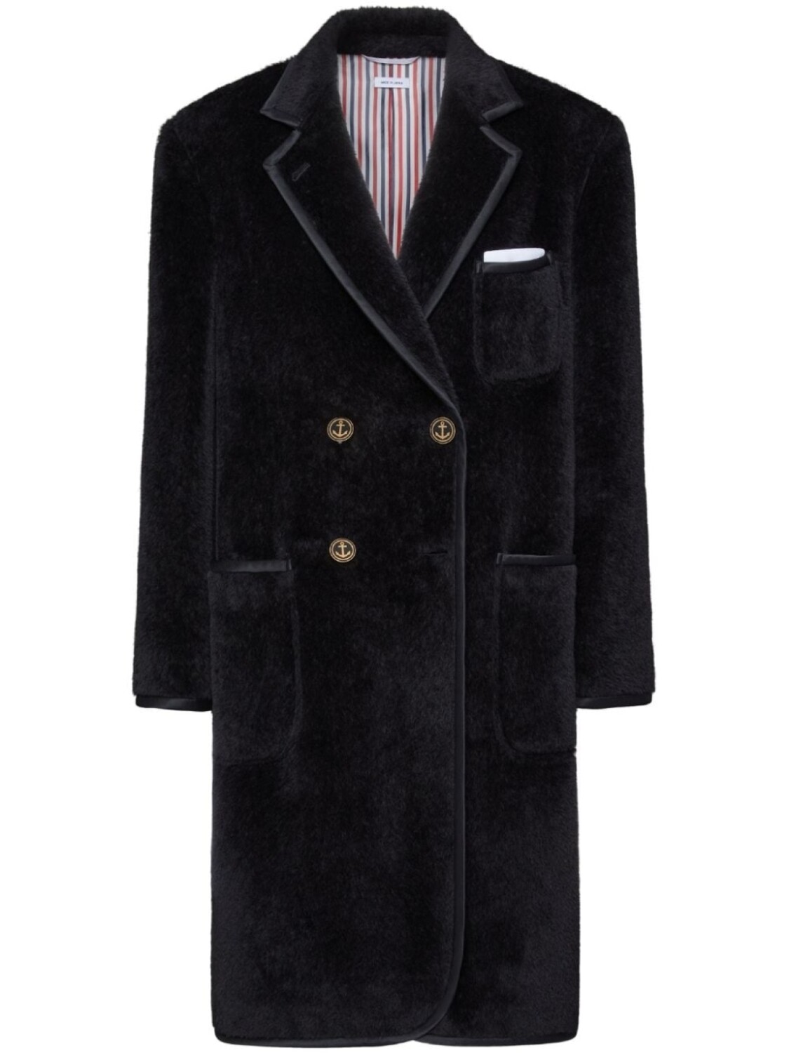 

Thom Browne шуба из искусственного меха, черный