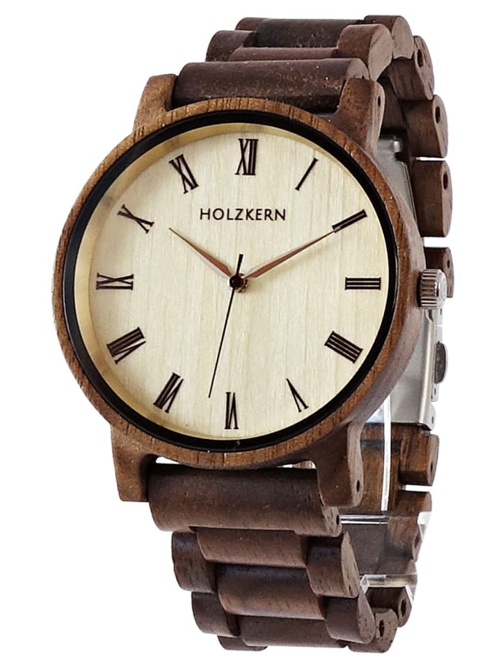 

Holzkern Кварцевые наручные часы, осенние сумерки, орех/клен, кремовый/коричневый