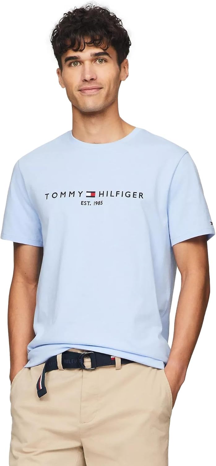 

Мужская футболка с короткими рукавами и принтом Tommy Hilfiger, (2024) Romantic Blue