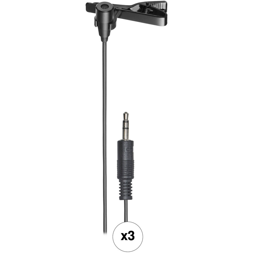 

Всенаправленный конденсаторный петличный микрофон Audio-Technica Consumer ATR3350XiS для смартфонов (3 шт.)
