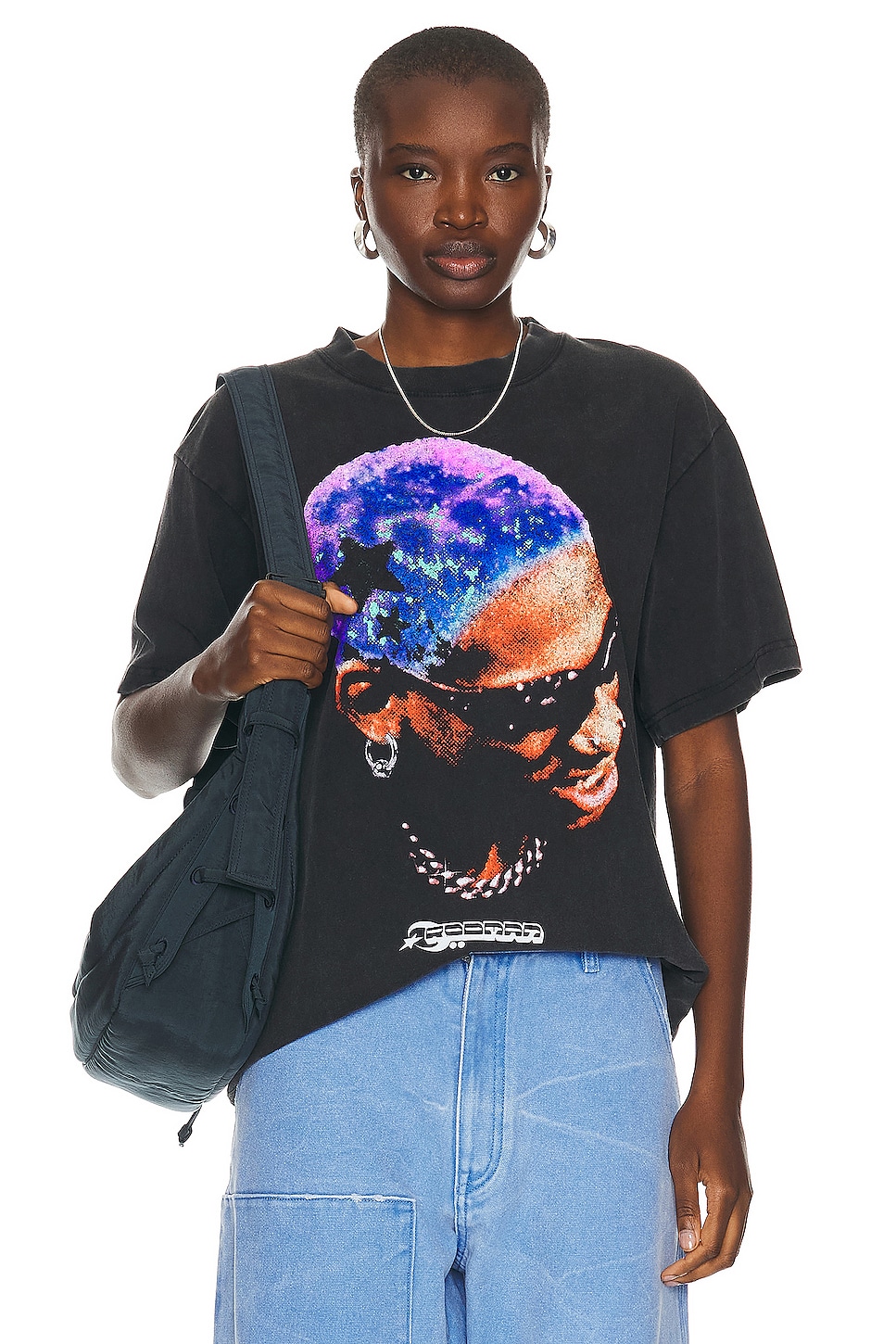 

Футболка Rodman Purple Stars Stadium LA, цвет Washed Black