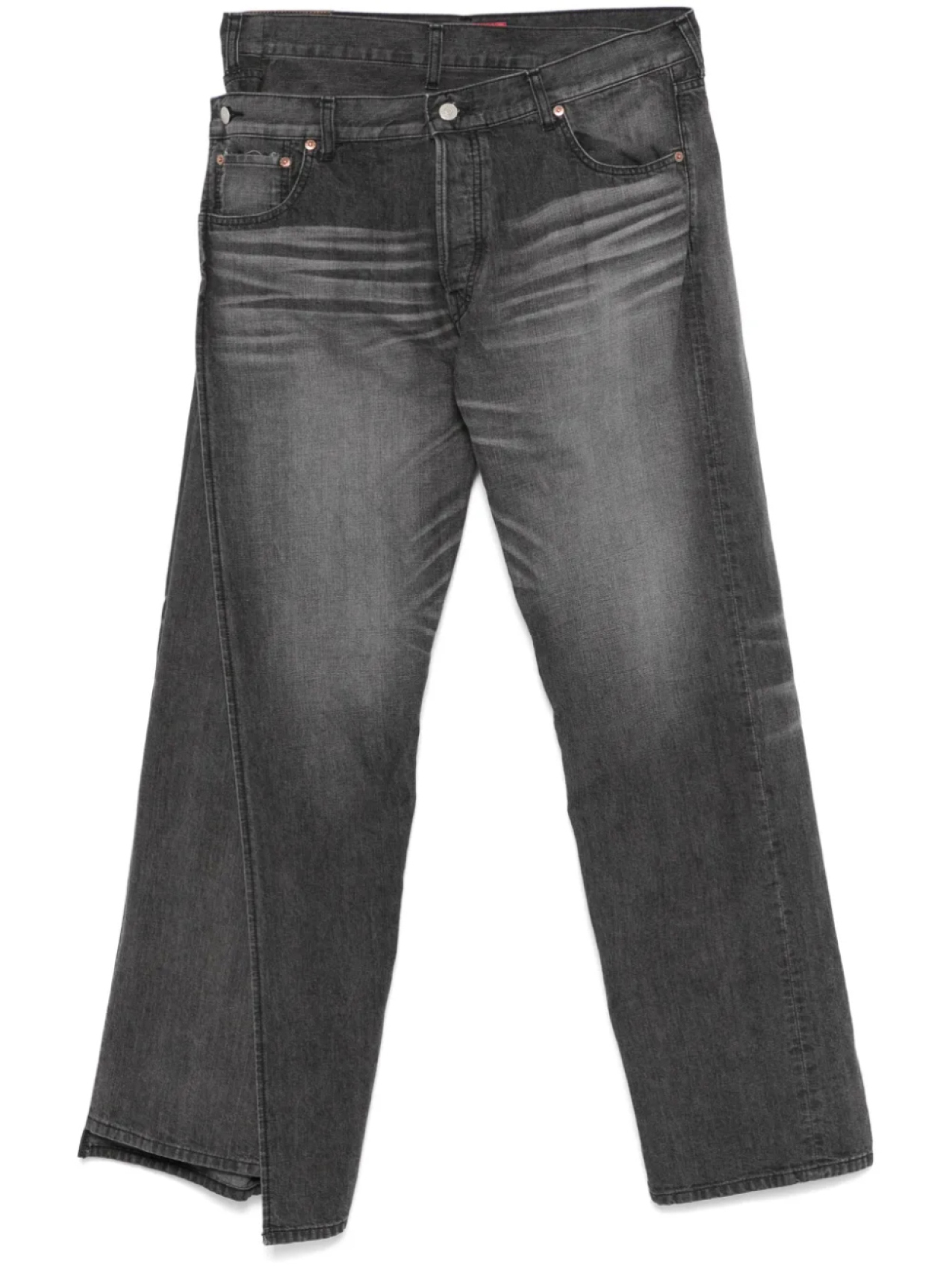 

Джинсы Junya Watanabe MAN с двойной талией, серый