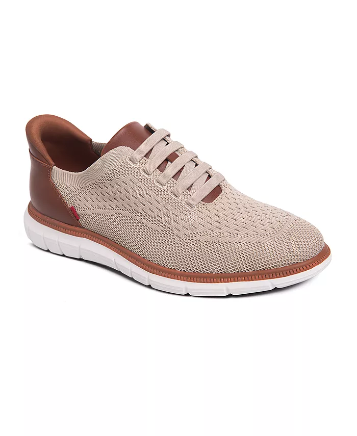 

Мужские легкие сетчатые оксфорды Edison Street Hands-Free Slip On Technology Marc Joseph New York, коричневый/бежевый