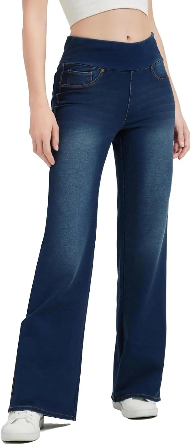 

Женские джинсы с высокой талией и расклешенным низом KYAL KNOW YOU ARE LOVED