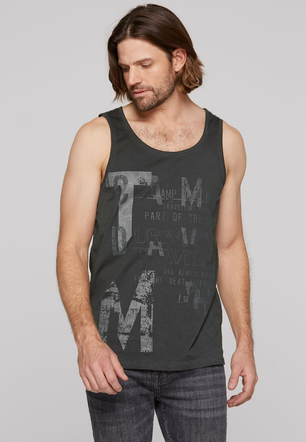 

Майка MIT PRINT IM USED LOOK Camp David, черный