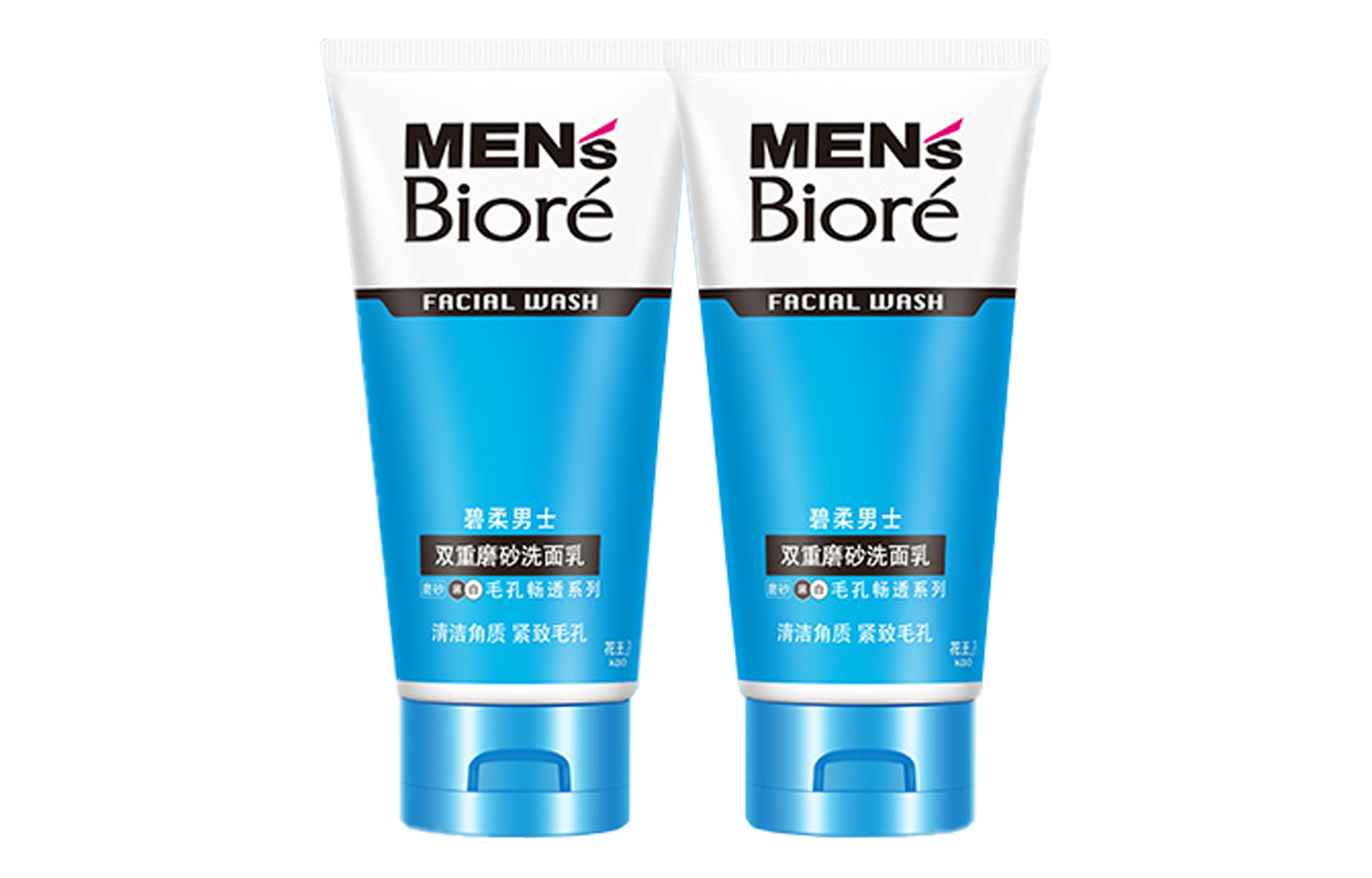 

Мужское средство для умывания Dual Matte, очищение, подтяжка, увлажнение, отшелушивание, контроль жира 100г/100г*2 Biore