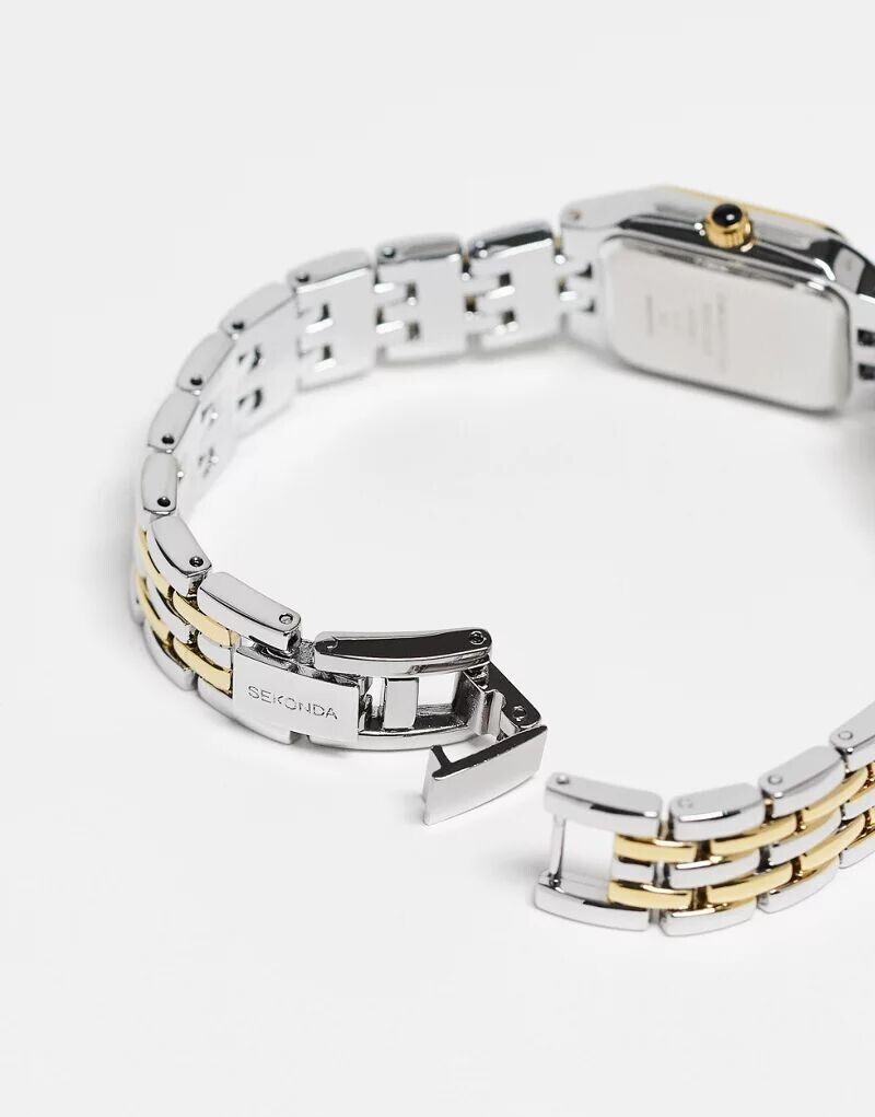 Классические часы Sekonda из смешанного металла, серебро/золото — фото 3