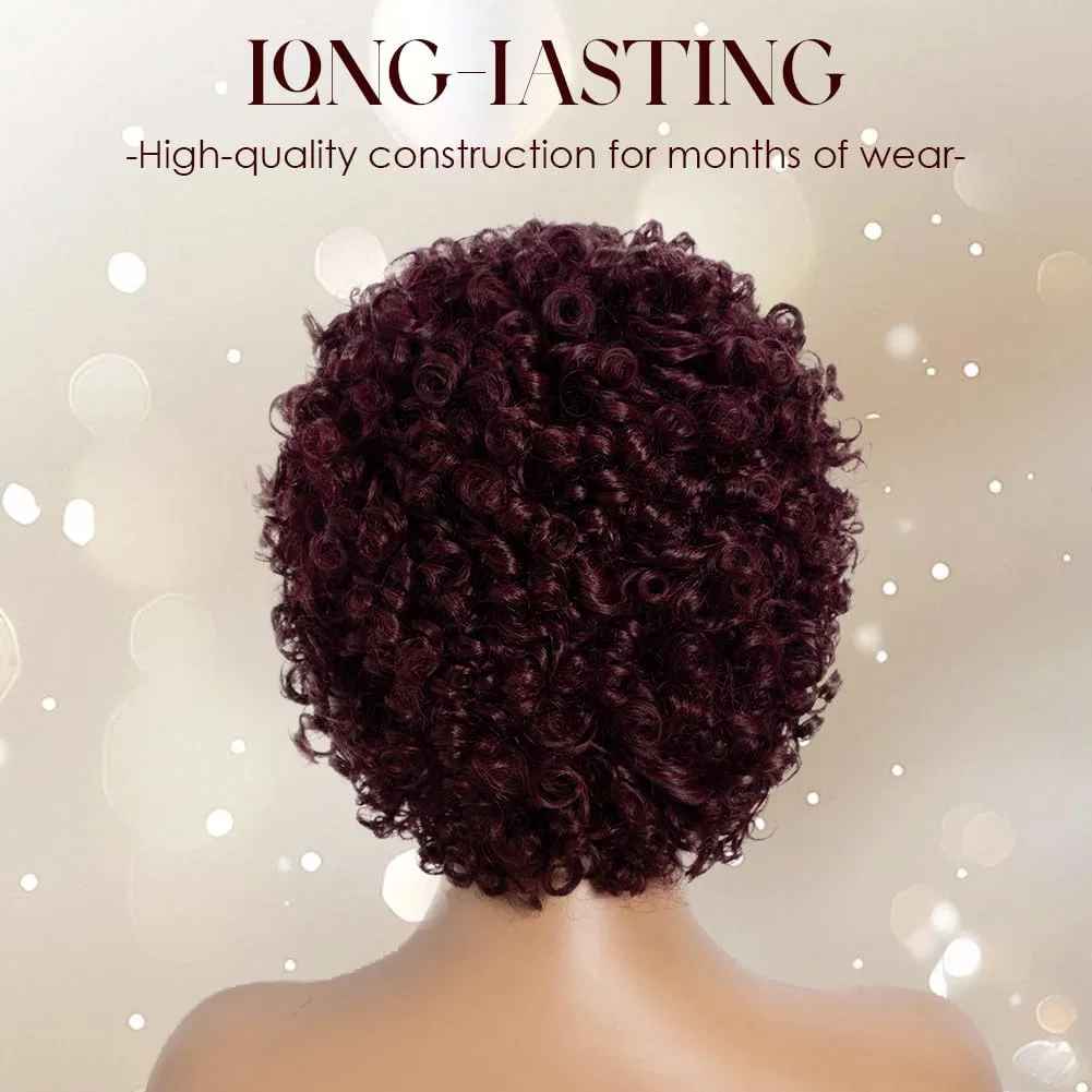 Натуральный афро-парик «Afro Kinky Bulk Wig» из человеческих волос Joedir, 99J — фото 4