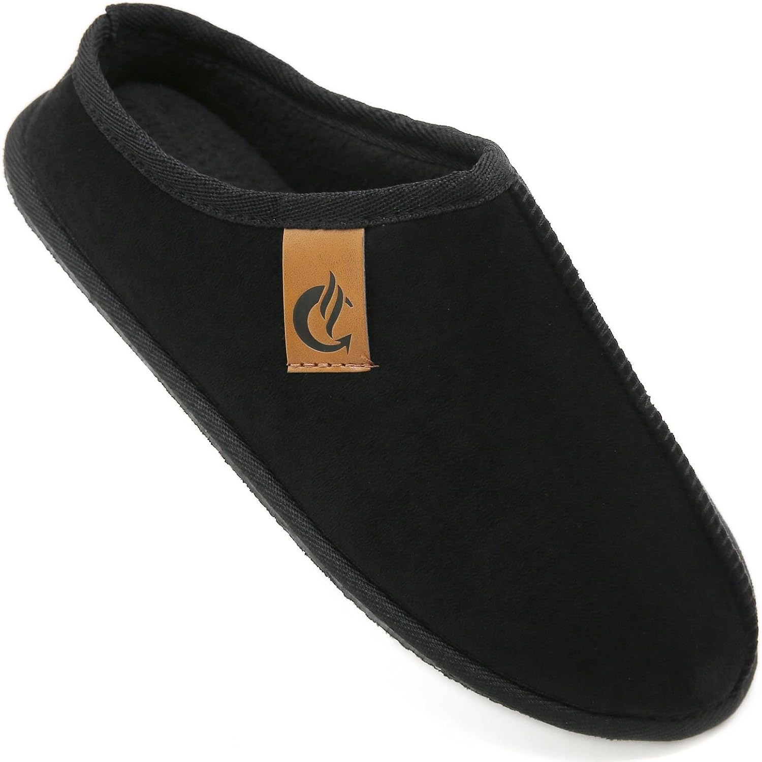 

Мужские и женские уютные тапочки с мемори-пенной стелькой, домашние тапочки с резиновой подошвой для дома и спальни, легко надеваются Meik Mangni, черный