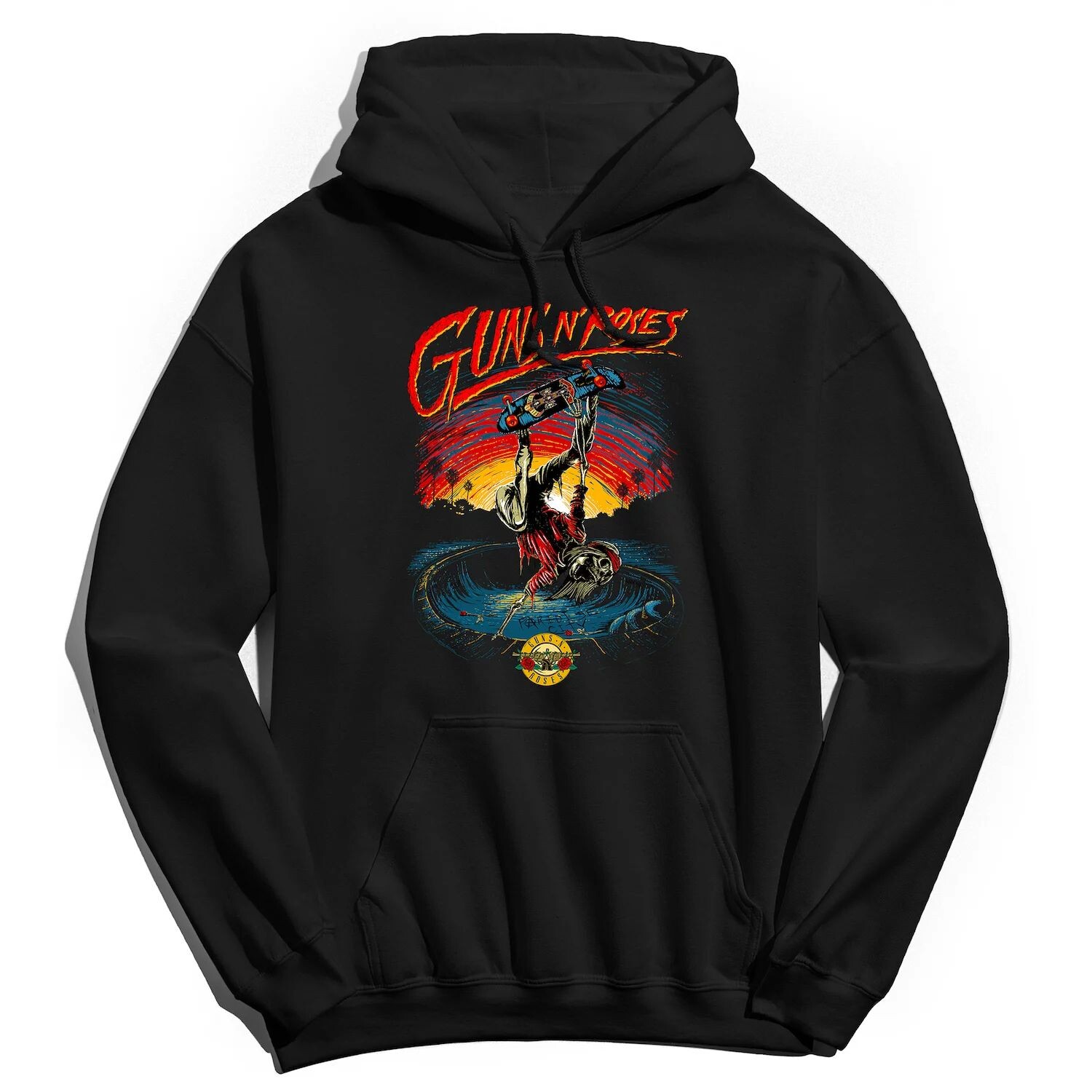 

Мужская худи Guns n' Roses Skate Skeleton Licensed Character