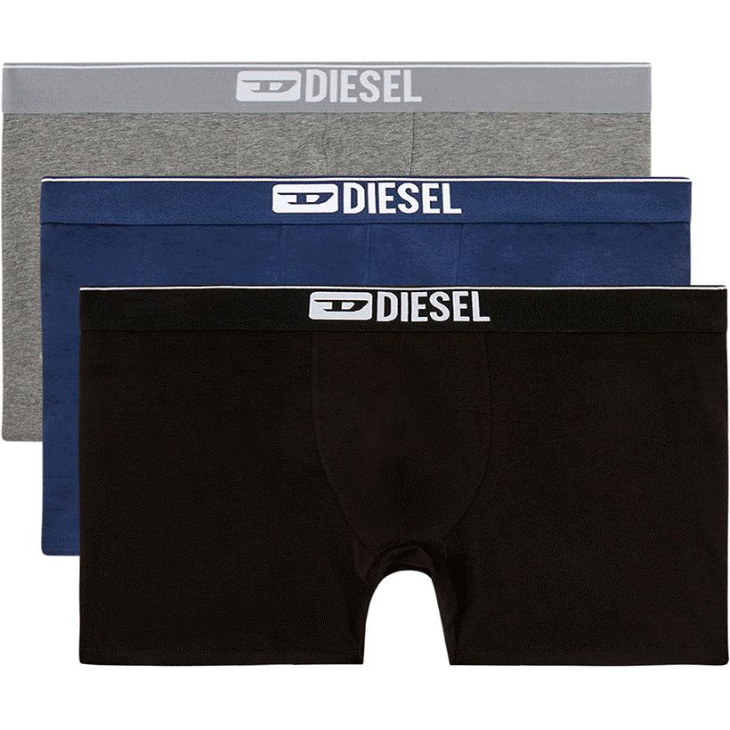 

Трусы с логотипом на поясе Boxer Briefs упаковка из трех штук DIESEL, синий