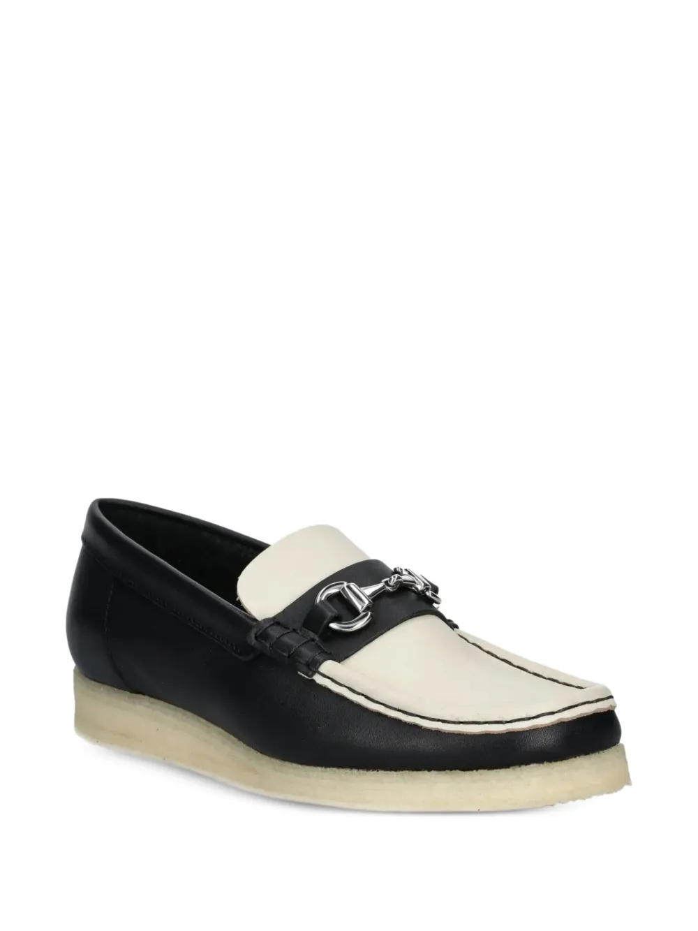 Лоферы в двух тонах Clarks Originals, черный — фото 2