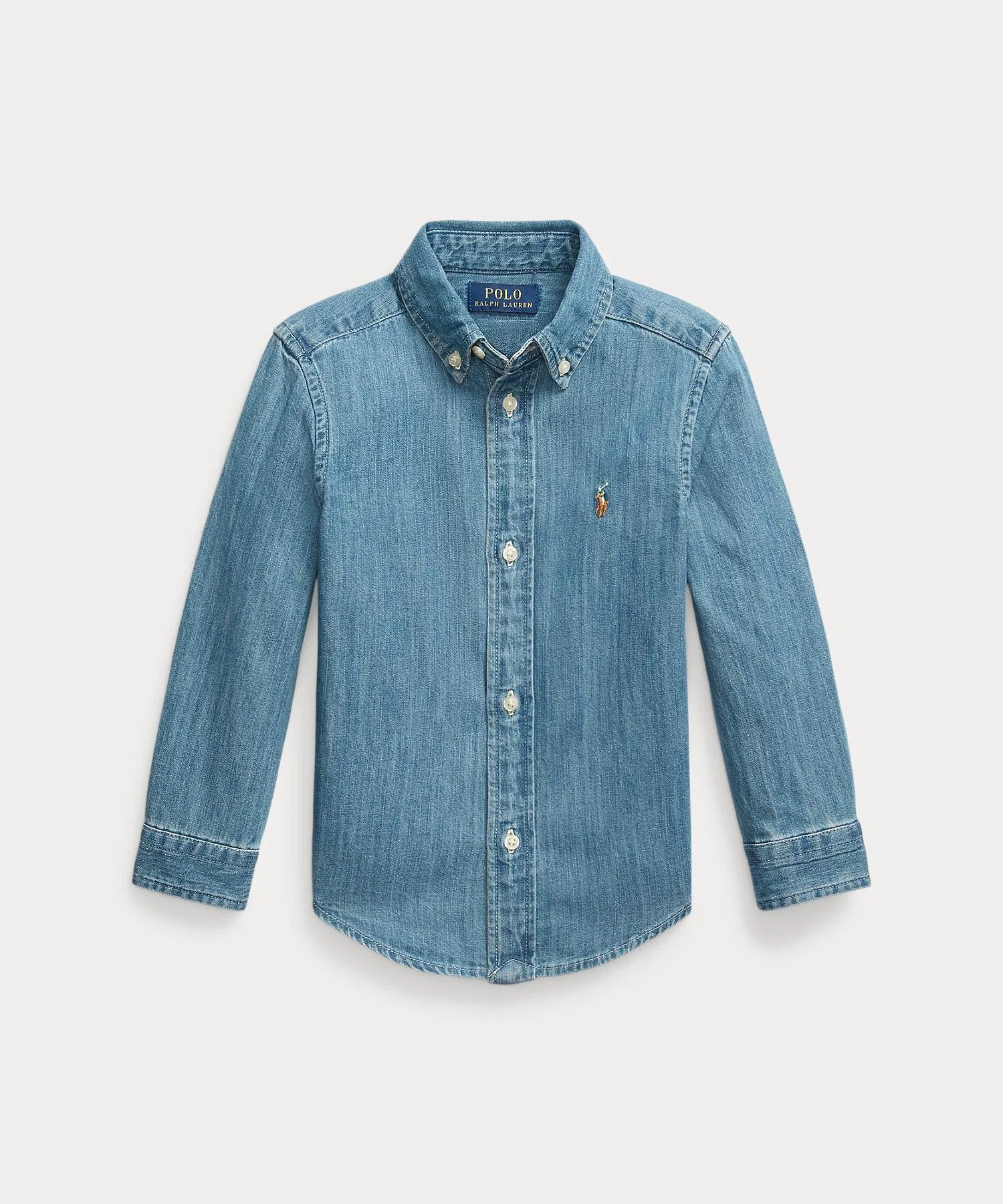 Детская джинсовая рубашка Polo Ralph Lauren Childrenswear — фото 2