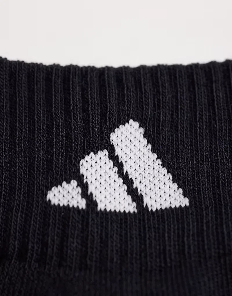 Комплект из 3 пар беговых носков Adidas Performance Running Essentials, черный — фото 3