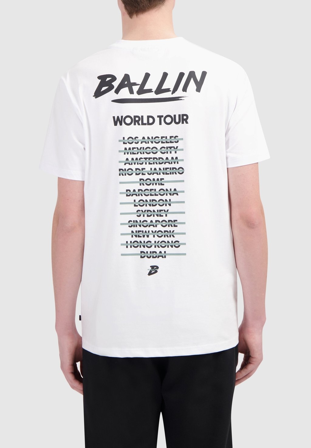 

Футболка с принтом REGULAR FIT CREWNECK Ballin, белый