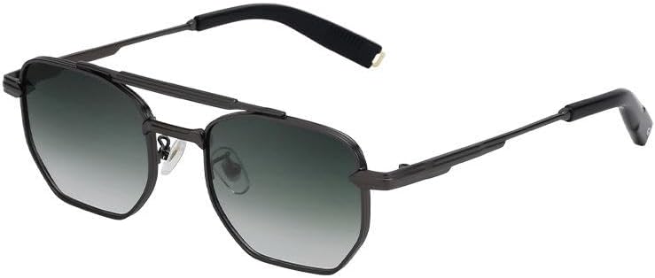 

Модные солнцезащитные очки, квадратные солнцезащитные очки, солнцезащитные очки для защиты от солнца на открытом воздухе, квадратные солнцезащитные очки с двойным лучом JINGBDO, Gunmetal Grey Green