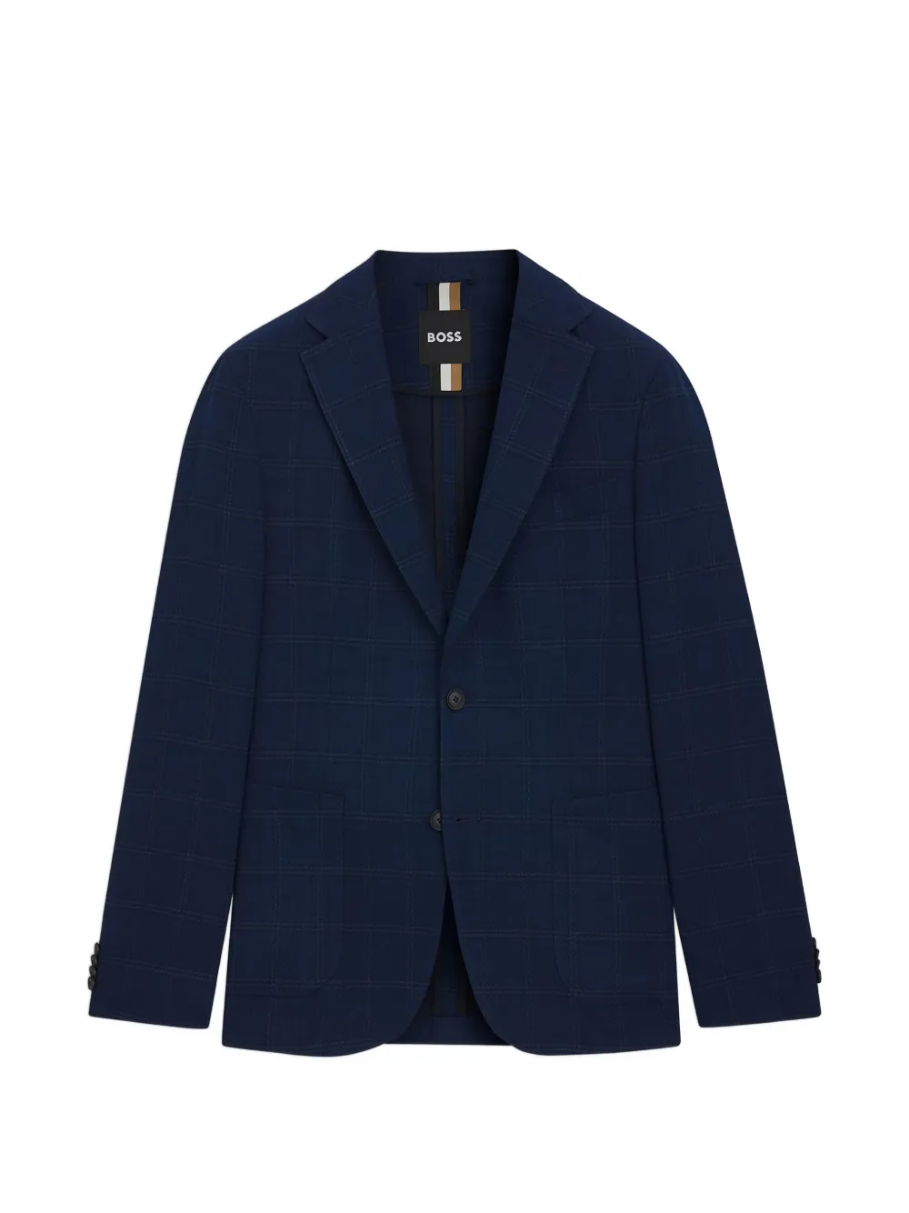 

Пиджак в клетку BOSS, синий