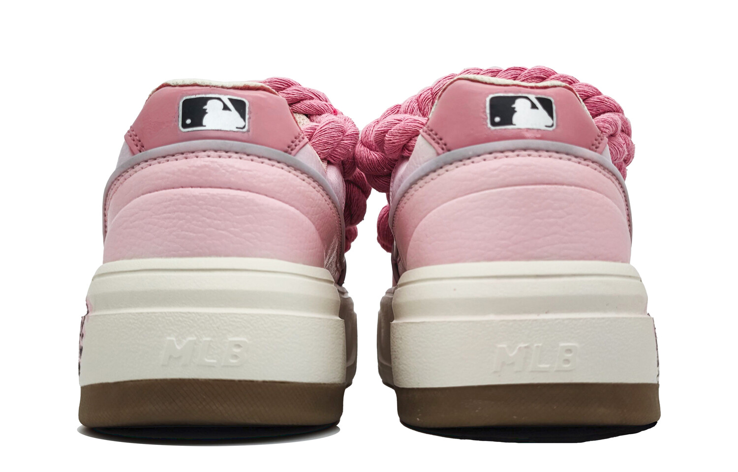 Кроссовки MLB Chunky Liner Skateboarding Shoes Unisex Low-top Pink/Beige, цвет Love fans — фото 2