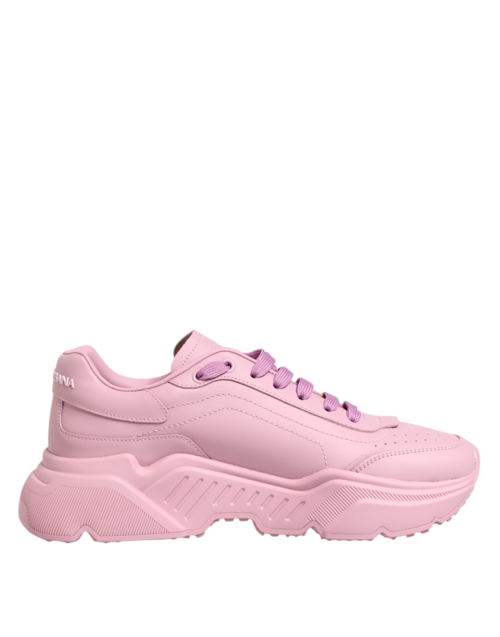 Низкие кеды Daymaster из розовой кожи Dolce & Gabbana, розовый