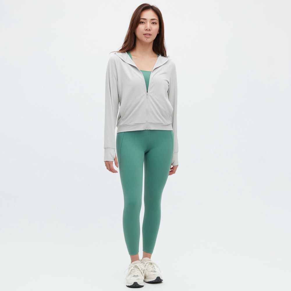 Женская одежда для защиты от солнца Light Mist UNIQLO, светло-серый — фото 4