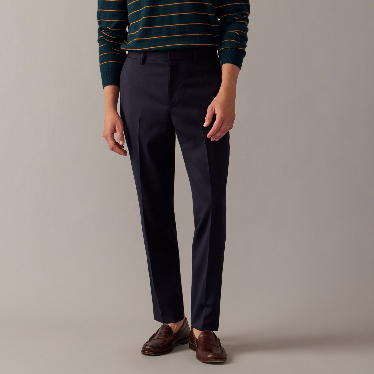 

Брюки Bowery из смеси шерсти J.Crew, синий