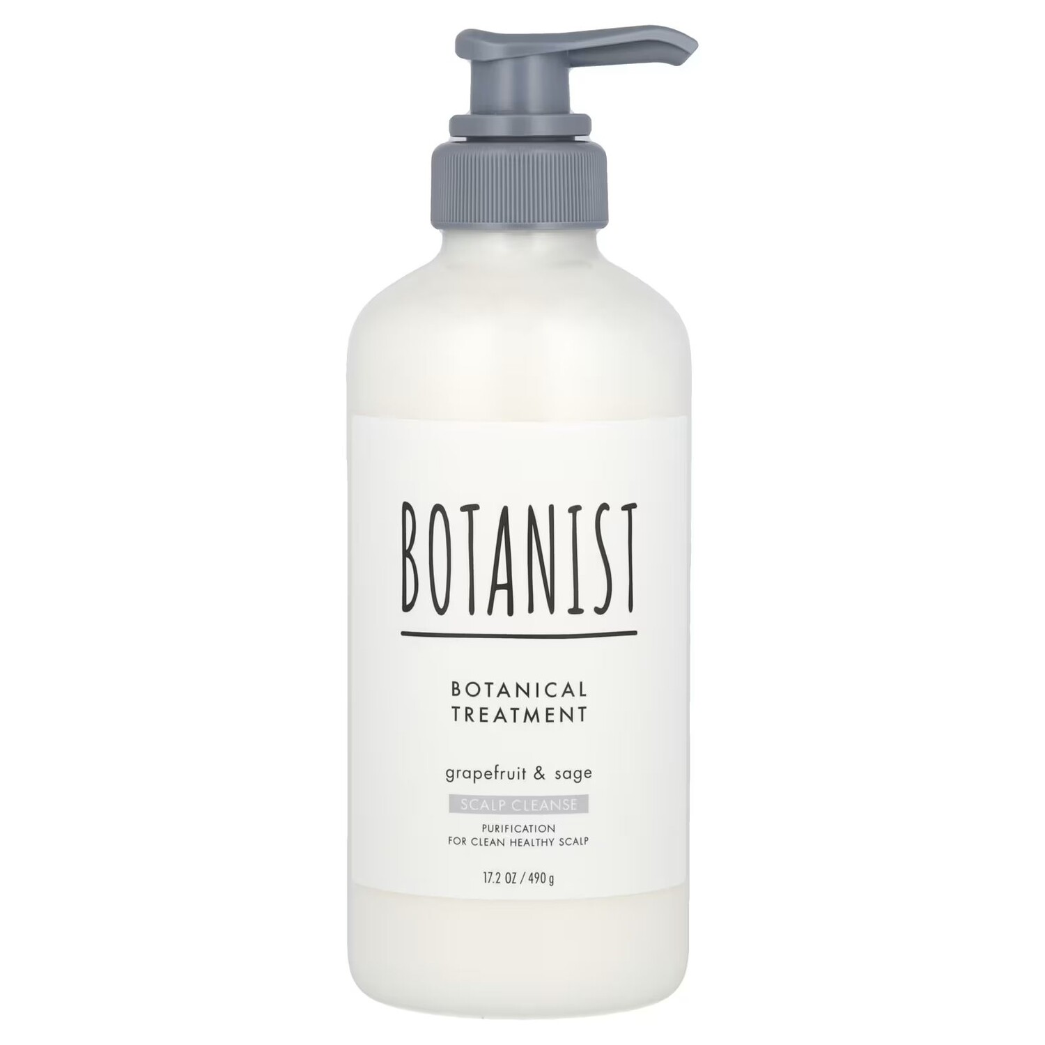 

Botanical Treatment, Очищение кожи головы, грейпфрут и шалфей, 17,2 унции (490 г) Botanist