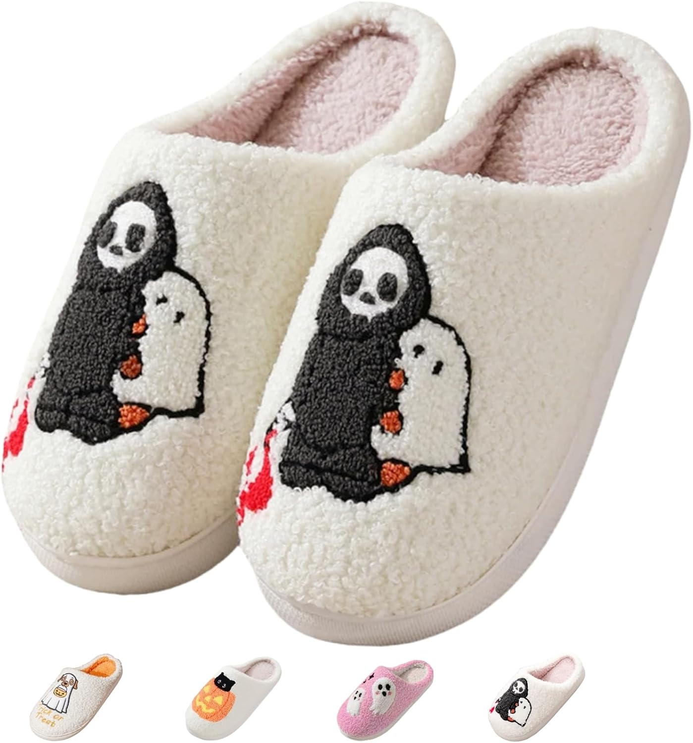 

Милые домашние тапочки для женщин и мужчин, теплые уютные тапочки с мягкой подкладкой из памяти формы для дома и улицы Cekqoci, черный