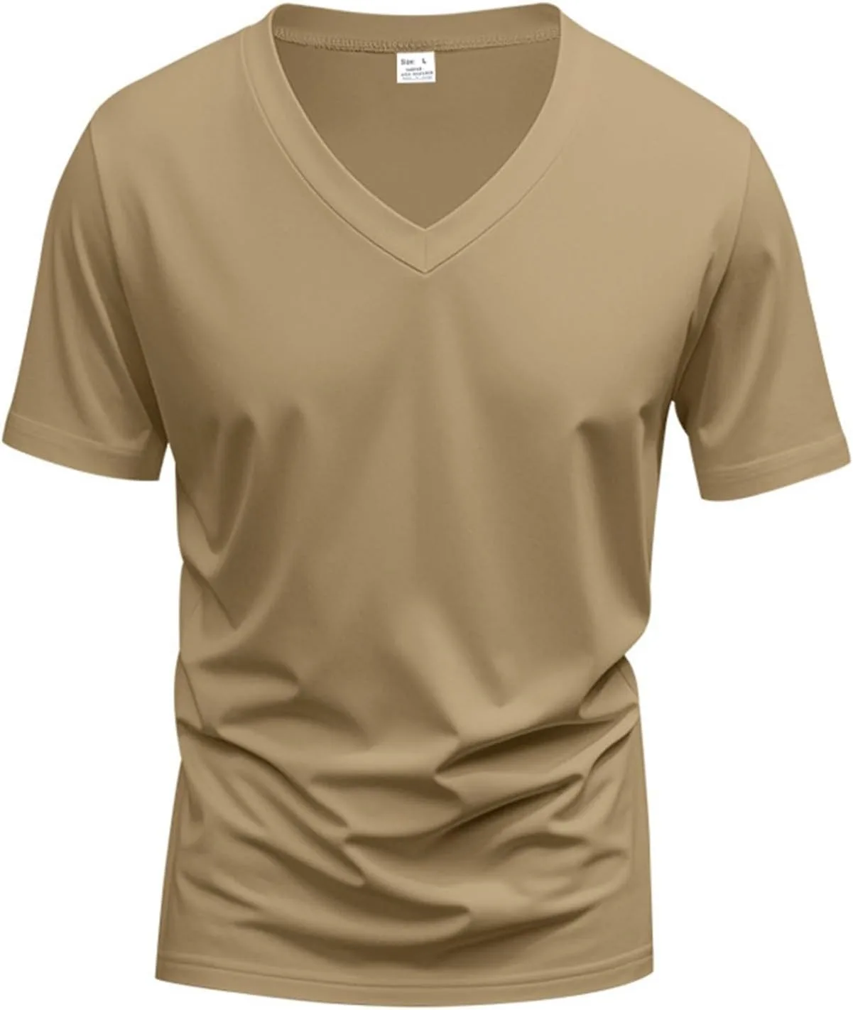 Мужская футболка Athletic T Shirt, быстросохнущая, с влагоотводящими свойствами, с коротким рукавом и V-образным вырезом — фото 4
