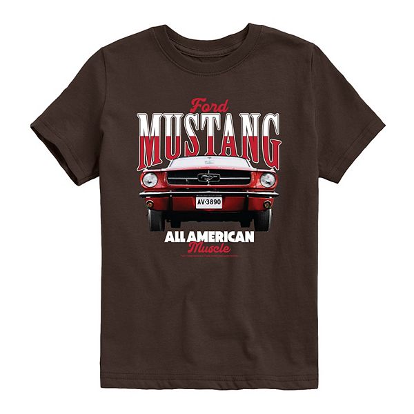 

Футболка с принтом Ford Mustang All American Muscle для мальчиков 8-20 Licensed Character, Dark Brown