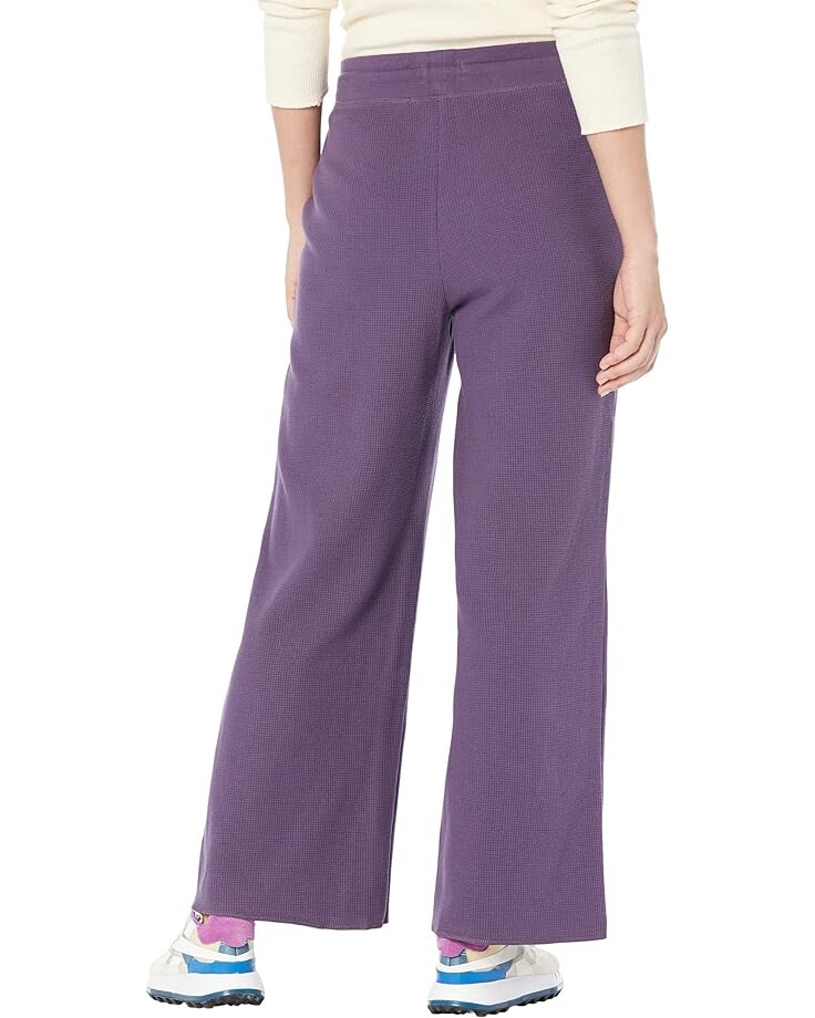 

Брюки PACT Waffle Wide Leg Crop Pants, цвет Currant