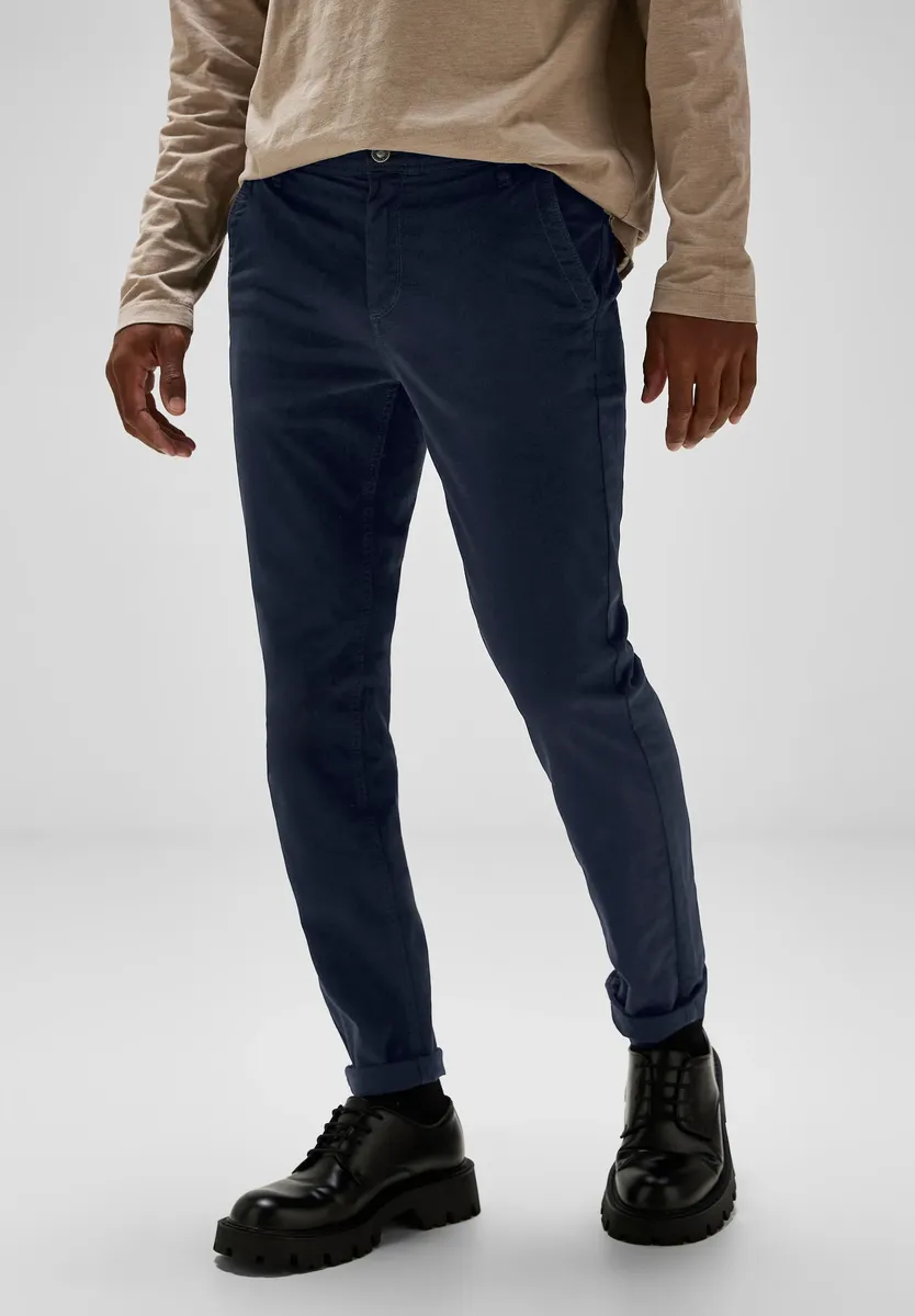 

Брюки-чиносы STREET ONE MEN из хлопка с стрейчем, цвет Dark Nightshadow Blue