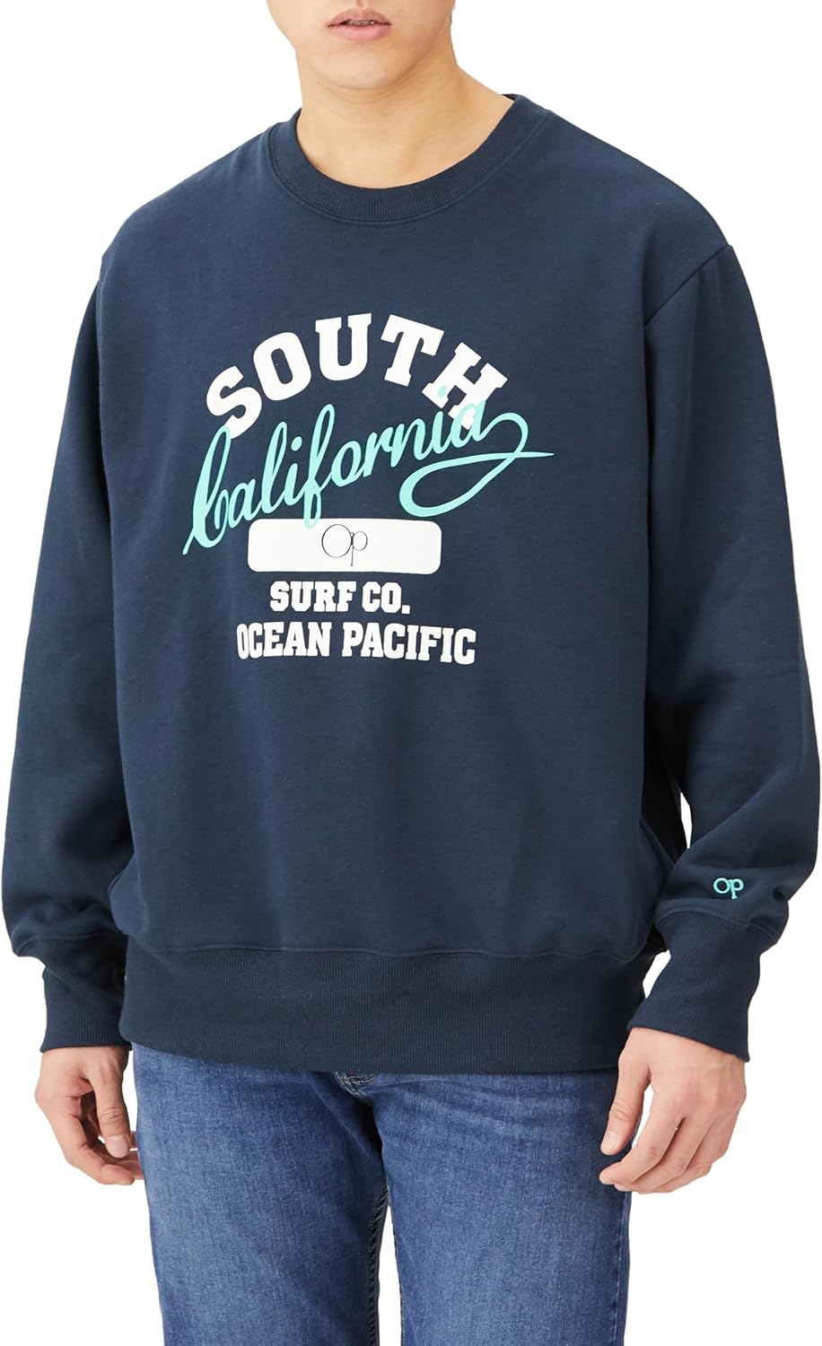 

Толстовка с логотипом спереди, с начесом сзади, мужская Ocean Pacific, темно-синий