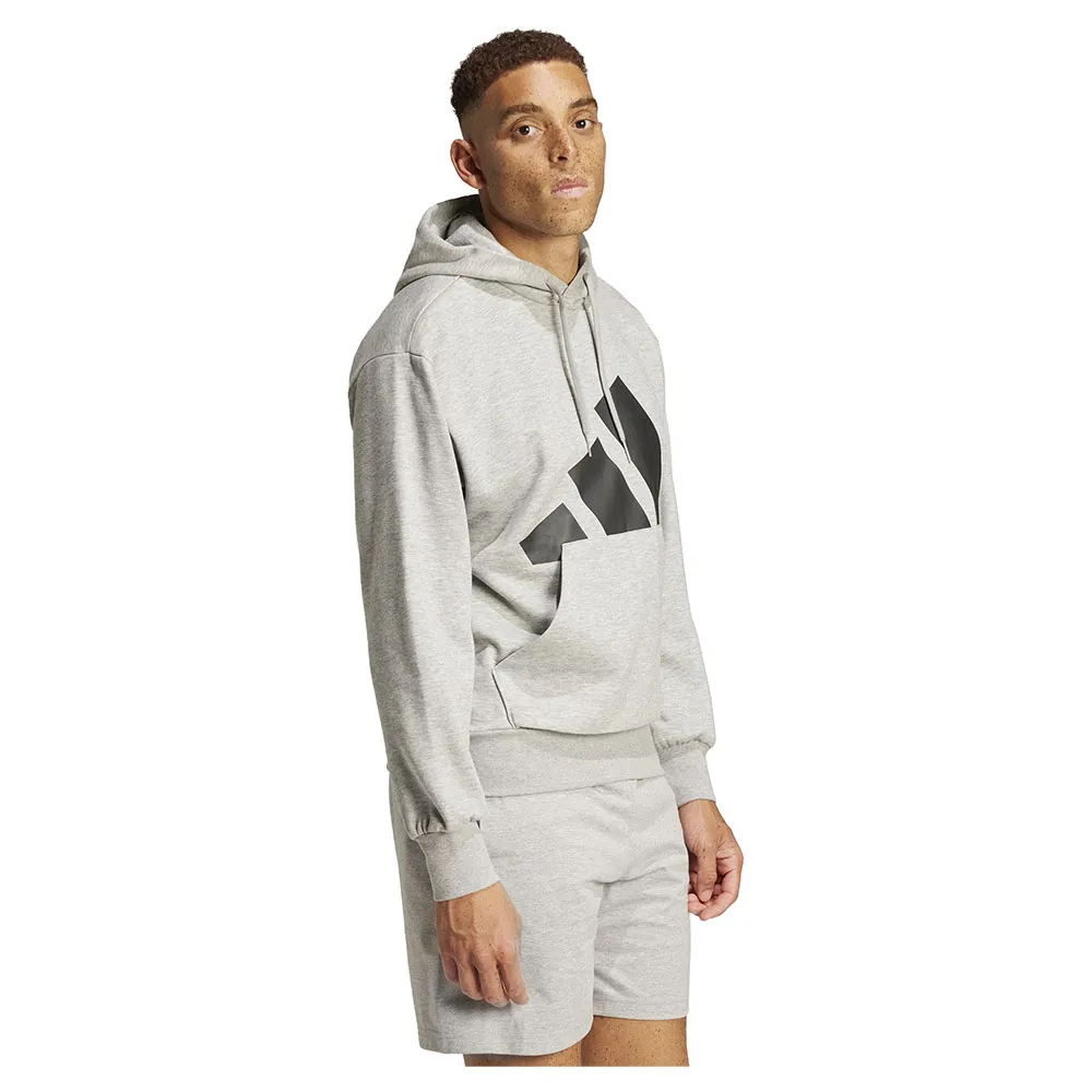 Худи adidas Essentials Big Logo Fleece, серый — фото 4