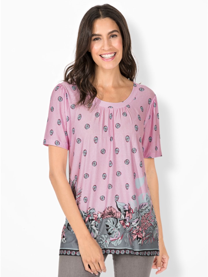 

Туника-рубашка с принтом светло-розового цвета WITT WEIDEN