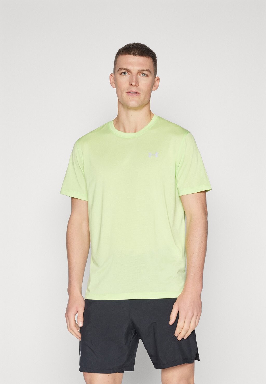 

Принт на футболке LAUNCH SHORTSLEEVE Under Armour, светло-зеленый