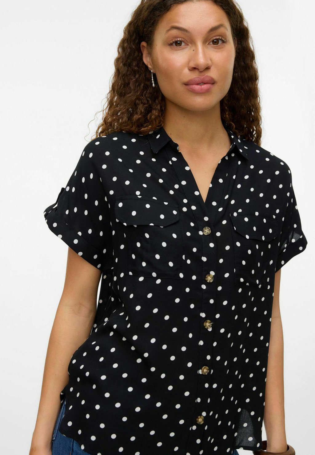 

Рубашка VMBUMPY Vero Moda, черный